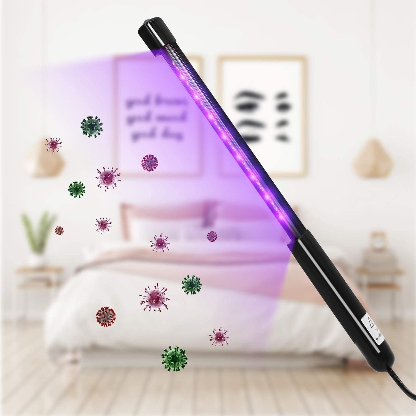 PurpleTek Portable USB Powered UV Light Sanitizer Wand (Powered Through USB ONLY) - Home Decor Gifts and More