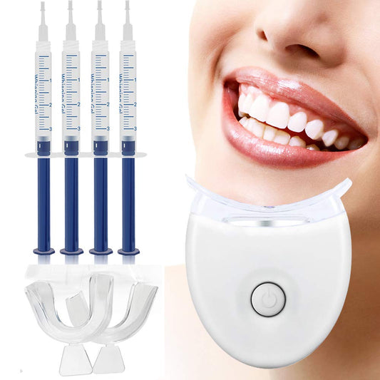 Teeth Whitening Kit with LED Light - 5x LED Teeth Whitener Accelerator Light with Teeth Whitening Gel | Decor Gifts and More