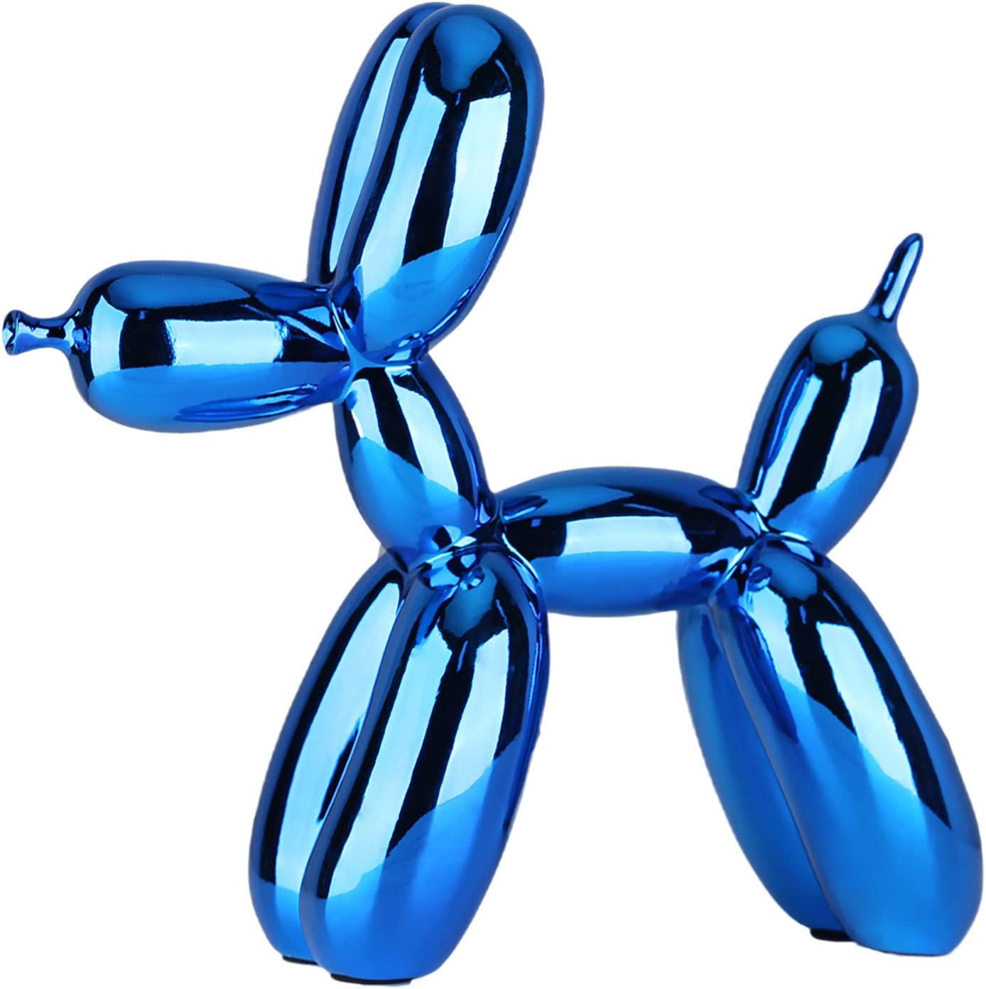 Collectible Electroplated Balloon Dog Art Sculpture Desktop Statue - Home Decor Gifts and More