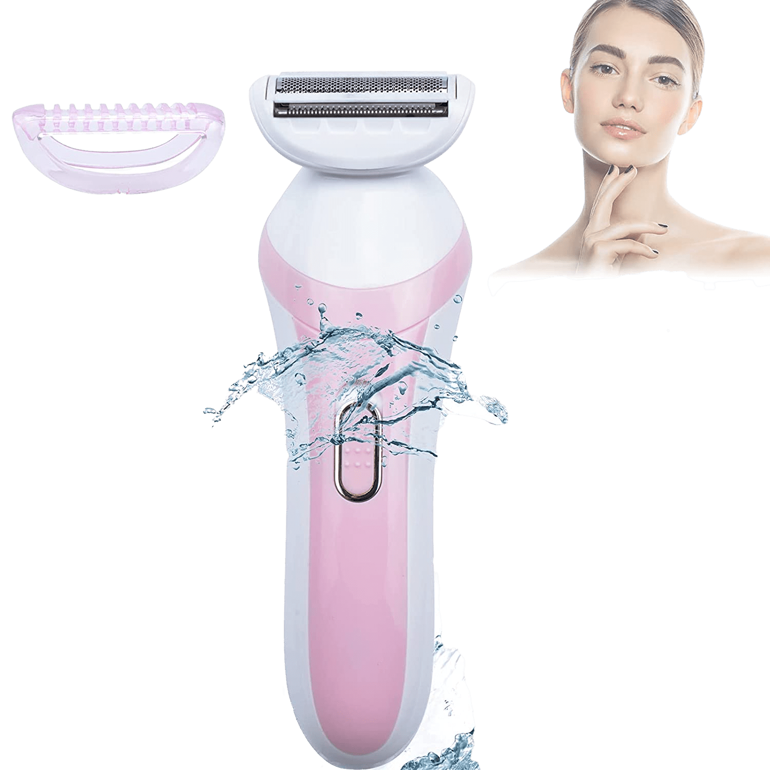 Electric Razor for Women, Portable Electric Shaver for Women for Pubic Hair Bikini Trimmer, Electric Razor for Women for Legs Body Hair Removal for Shaving Legs, Bikini Line, Arms and Underar - Home Decor Gifts and More