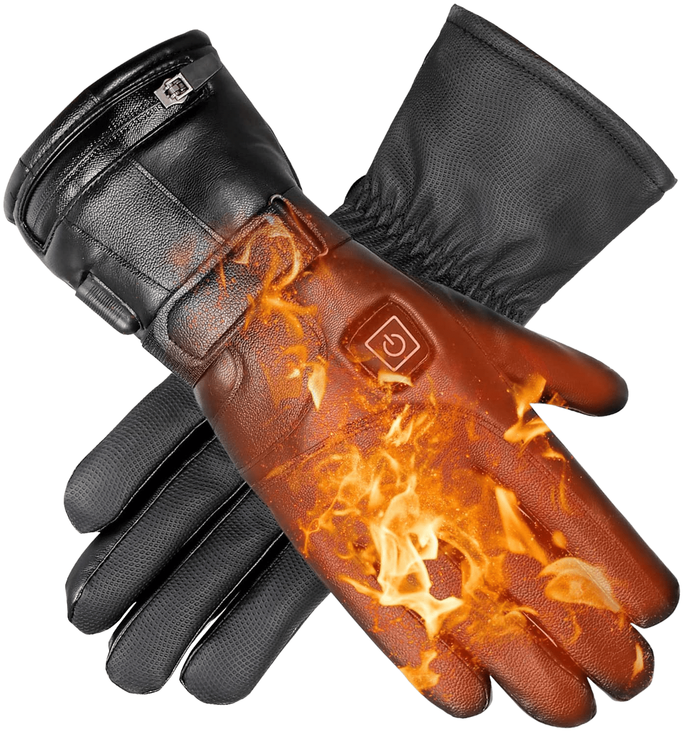 upstartech Heated Gloves 7.4V 4000mAh Winter Gloves Hand Warmers with 3 Levels Temperature Control Touchscreen Heated Leather Gloves for Cycling Motorcycle Skiing Fishing - Home Decor Gifts and More
