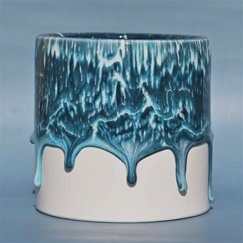 Light Luxury Art High-end Cylindrical Ceramic Flow Glaze