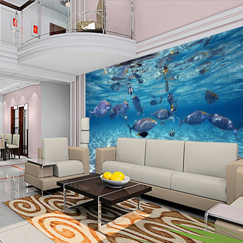 Underwater world 3D mural