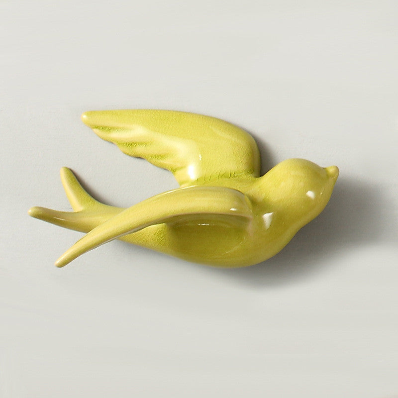 European Style Wall Hanging Decoration Soft Ceramic Wall Bird | Decor Gifts and More