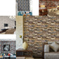 Stickers My House 3D Wall Paper Brick Stone Rustic Effect Self-adhesive Wall Sticker Home Decation For Living Room | Decor Gifts and More
