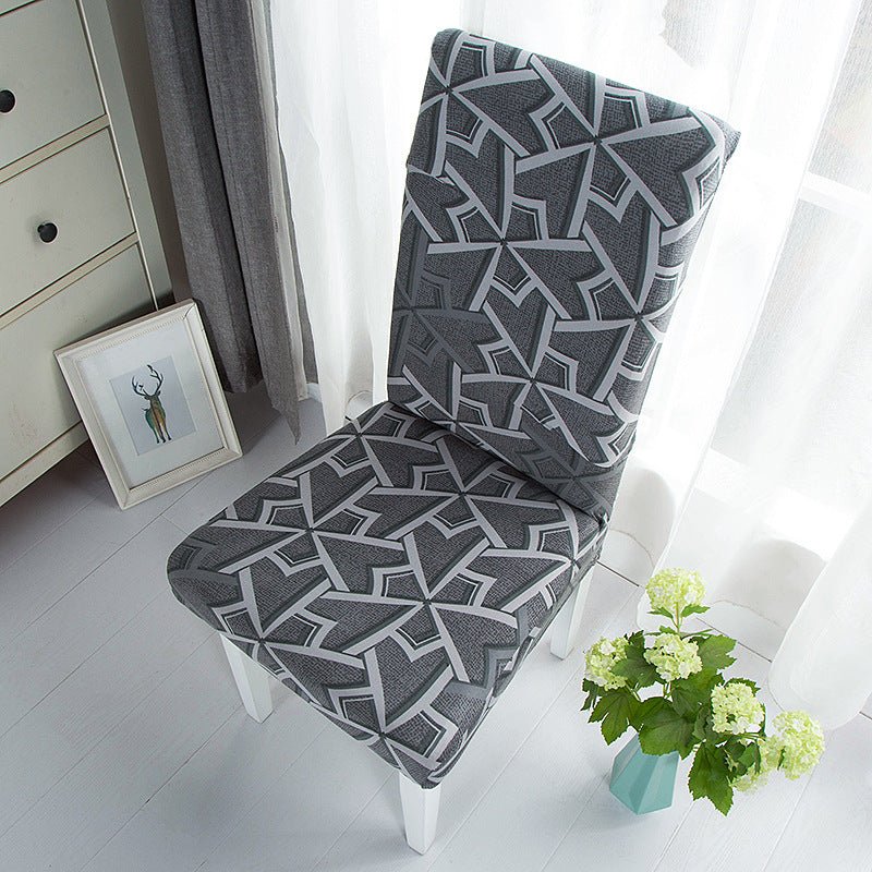 New Chair Cover Printed Chair Cover Elastic Antifouling Hotel Household Chair Cushion Protective Cover