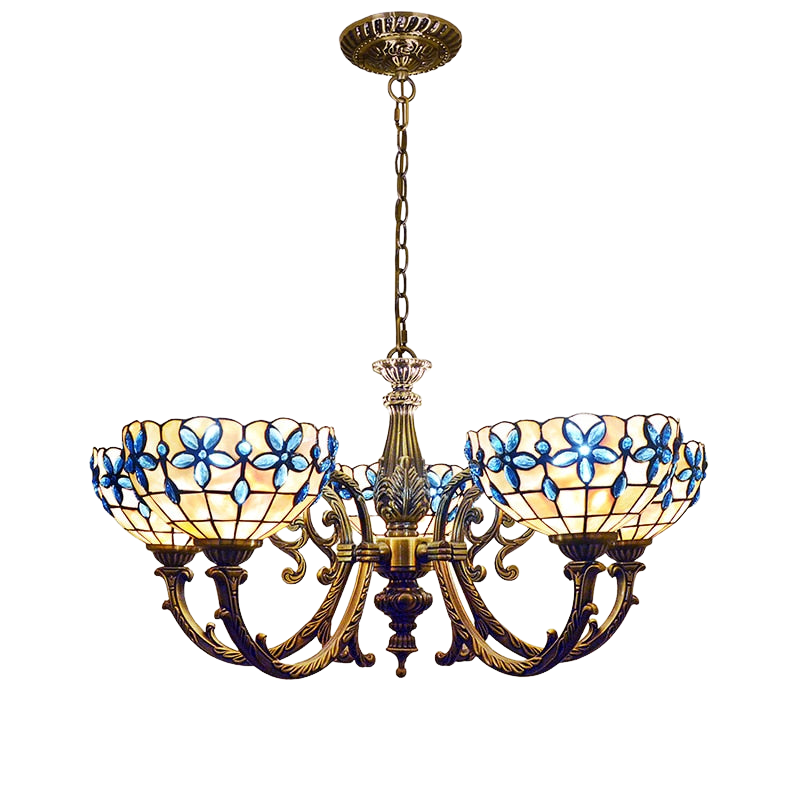 Suspension  Chandeliler Lamps   Dinning Room Living Room Bedroom European Lilac Shells lamp Lampara | Decor Gifts and More