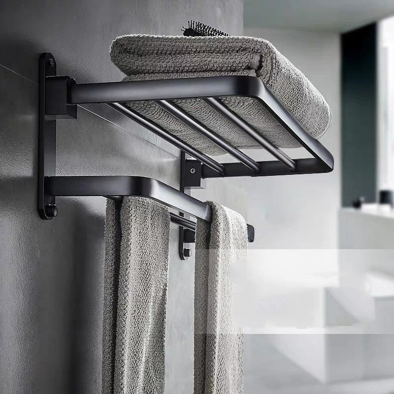 Towel rack towel rack shelf foldable wall hanging