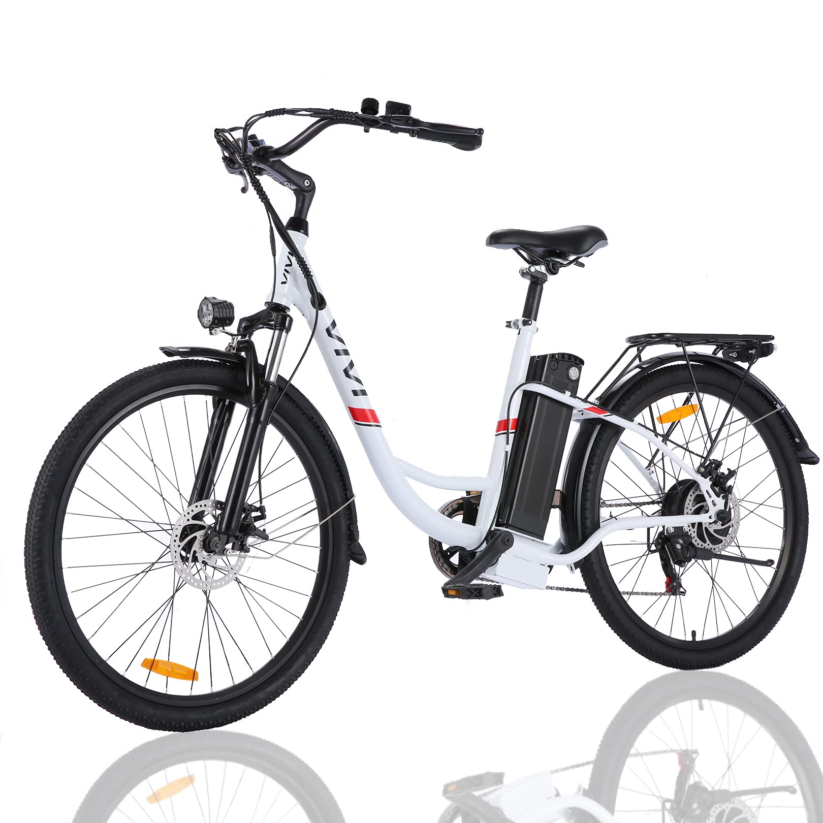 VIVI 26" Electric Cruiser Bike,350W Electric Bike/City Ebike with Removable 36V 8Ah Lithium-ion Battery,Shimano 7 Speed Commuter Electric Bicycles,20MPH & 50 Mile Range Adult Electric Bikes | Decor Gifts and More