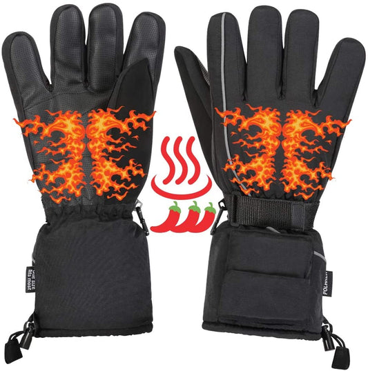 Heated Winter Gloves Hand Warmers - Battery Powered Mens Heated Gloves, Hand Warming Gloves, Cold Weather Gear Electric Hand Warmer Thermal Gloves Keeps Hands Warm Outdoors - Home Decor Gifts and More
