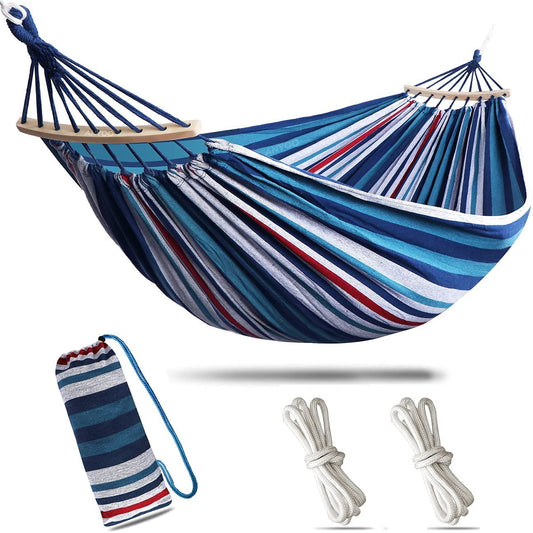 Double Portable Soft Breathable Parachute Nylon Lightweight Hammock - Home Decor Gifts and More
