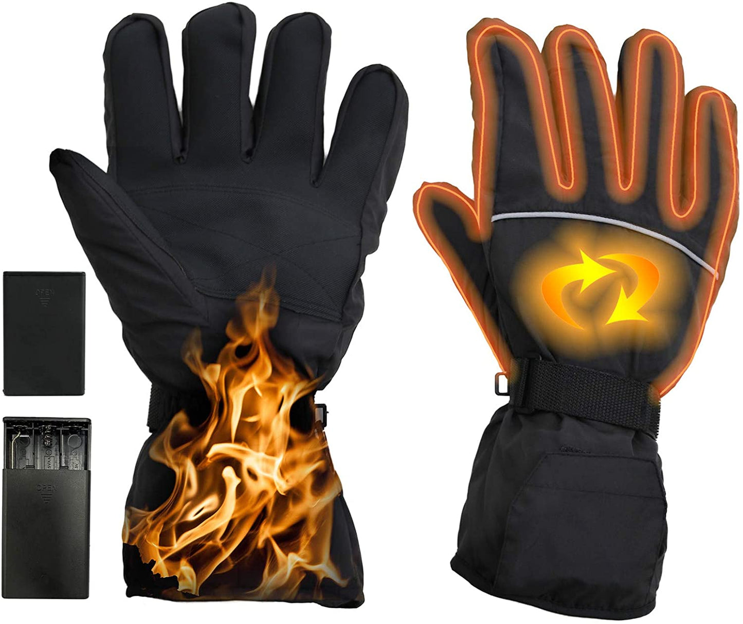 Heated Gloves for Men Women, Rechargeable Electric Gloves Heating Gloves for Riding, Ski, Hunting - Home Decor Gifts and More