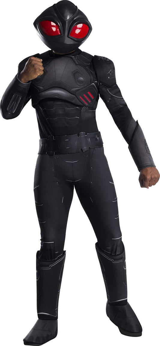 Men's Dc Comics Aquaman Movie Deluxe Black Manta Adult Sized Costumes, As Shown, Standard US | Decor Gifts and More