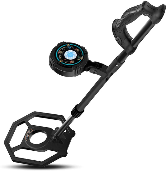 DR.ÖTEK Junior Metal Detector for Kids/Beginner, Exclusive DISC/Pinpoint Mode, Touch Screen, 8.3 Inch Waterproof Coil, Sound Alert, LED Flash Light, Adjustable Stem, Lightweight to Hunt Treas - Home Decor Gifts and More