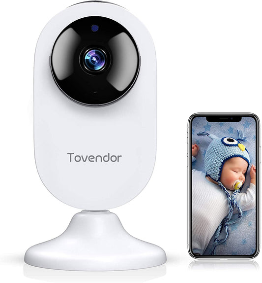 Mini Smart Home Camera, 1080P 2.4G WiFi Security Camera Wide Angle Nanny Baby Pet Monitor with Two Way Audio, Cloud Storage, Night Vision, Motion Detection | Decor Gifts and More