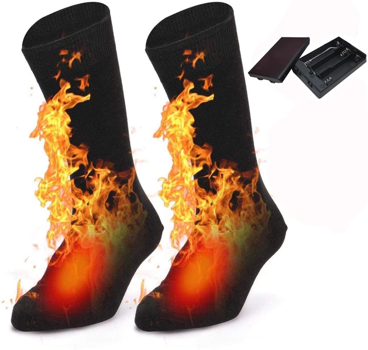 Jonephe Heated Socks, Heated Socks for Men and Women, Electric Thermal Insulated Socks Heating Thermal Sock for Hunting Skiing Camping Hiking Fishing(Best Easter Days' Gift) - Home Decor Gifts and More