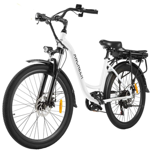 26" Aluminum Electric Bike, Adults Electric Commuting Bicycle with Removable 12.5Ah Battery, Professional Derailleur with 6 Speed City Ebike | Decor Gifts and More
