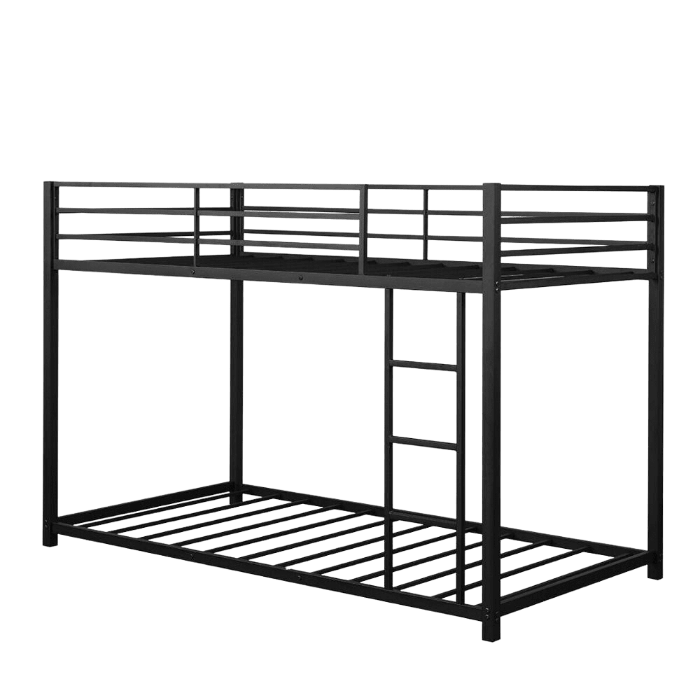 High Quality Sturdy Twin on Twin Bunk Beds Metal Frame Set | Decor Gifts and More