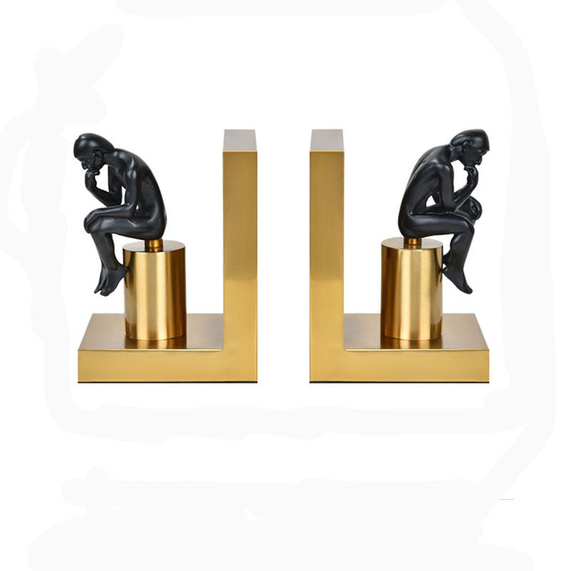 The Thinker Bookend Ornament | Decor Gifts and More