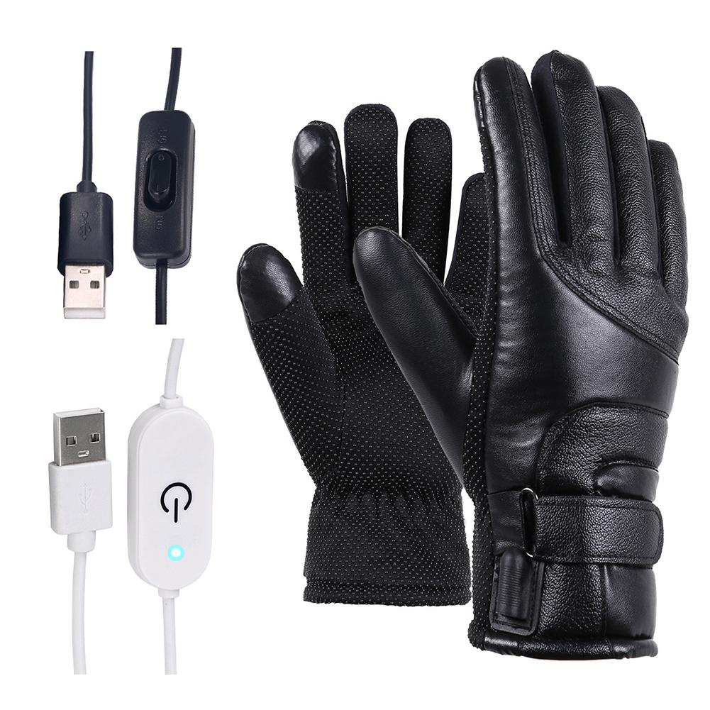 Winter Electric Heated Gloves Windproof Cycling Warm Heating Touch Screen Skiing Gloves | Decor Gifts and More