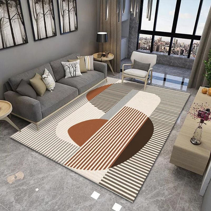 beige modern office luxury living room area rug carpet designer