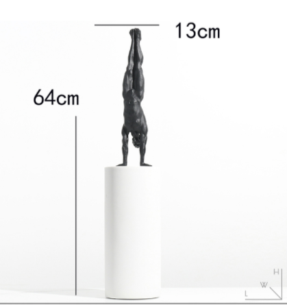 Simple Modern Abstract Athlete Sculpture Ornament | Decor Gifts and More