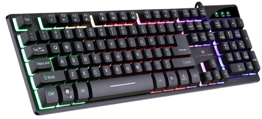 RGB Gaming Keyboard USB Wired Gaming Keyboard with Dedicated LED Media Controls Desktop, Laptop - Home Decor Gifts and More