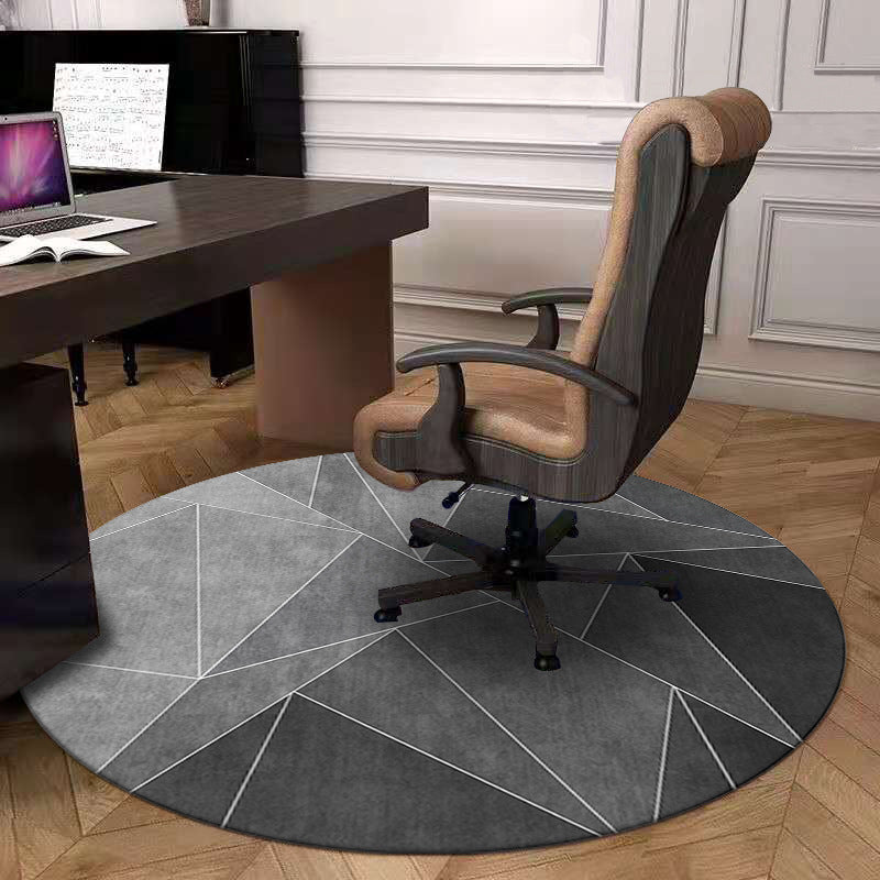 dirt-resistant office computer underfoot round carpet pad