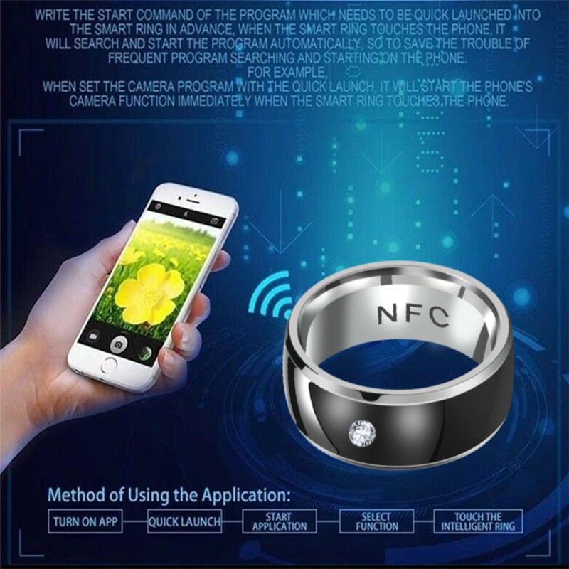 Multifunctional Smart Wearable Access Control Stainless Steel Ring | Decor Gifts and More