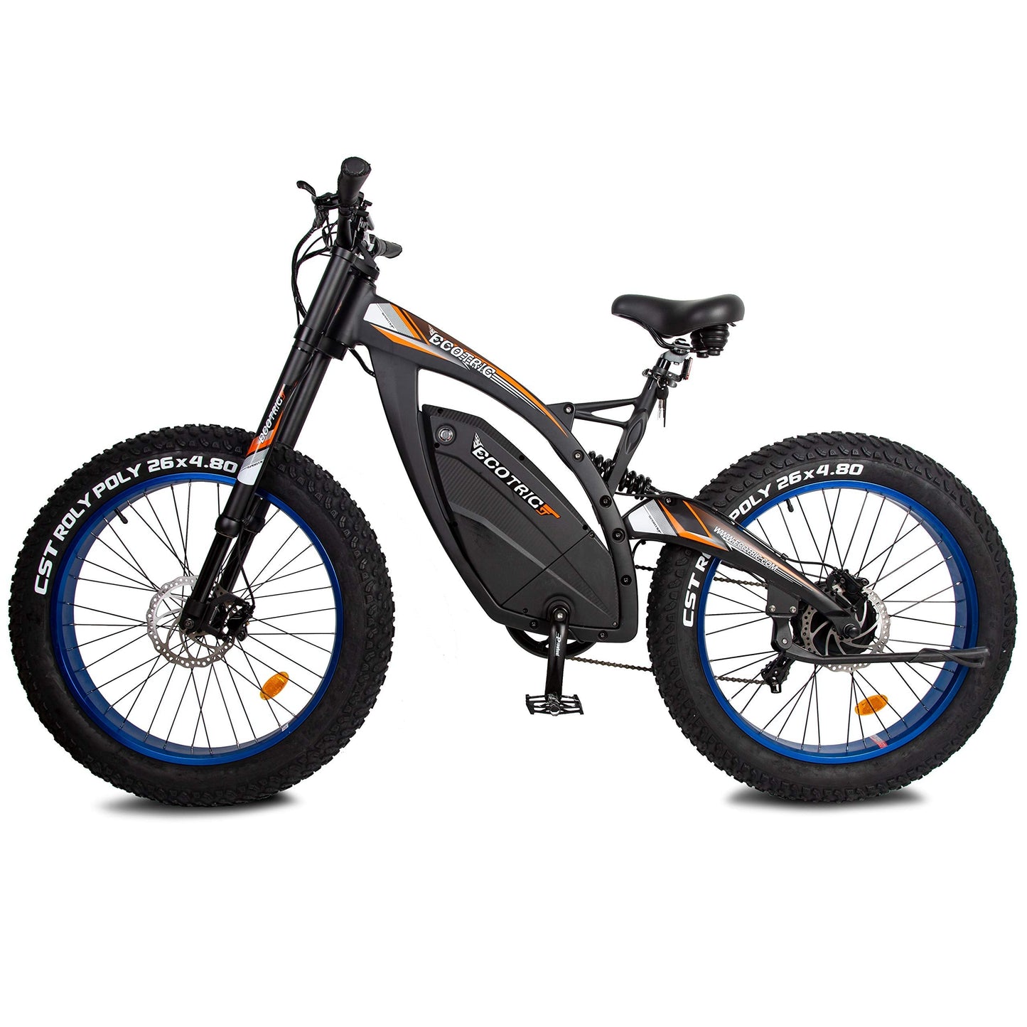 ECOTRIC Powerful Electric Bike 1000W Motor 17.6AH/48V Battery Fat Tire W/Aluminum Suspension Frame Mountain Bike Beach Snow Ebike Bicycle Moped Throttle & Pedal Assist | Decor Gifts and More