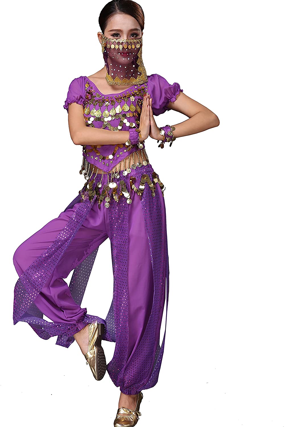 Womens Adult Belly Dancer Costume Halloween Performance Wear All Sets | Decor Gifts and More