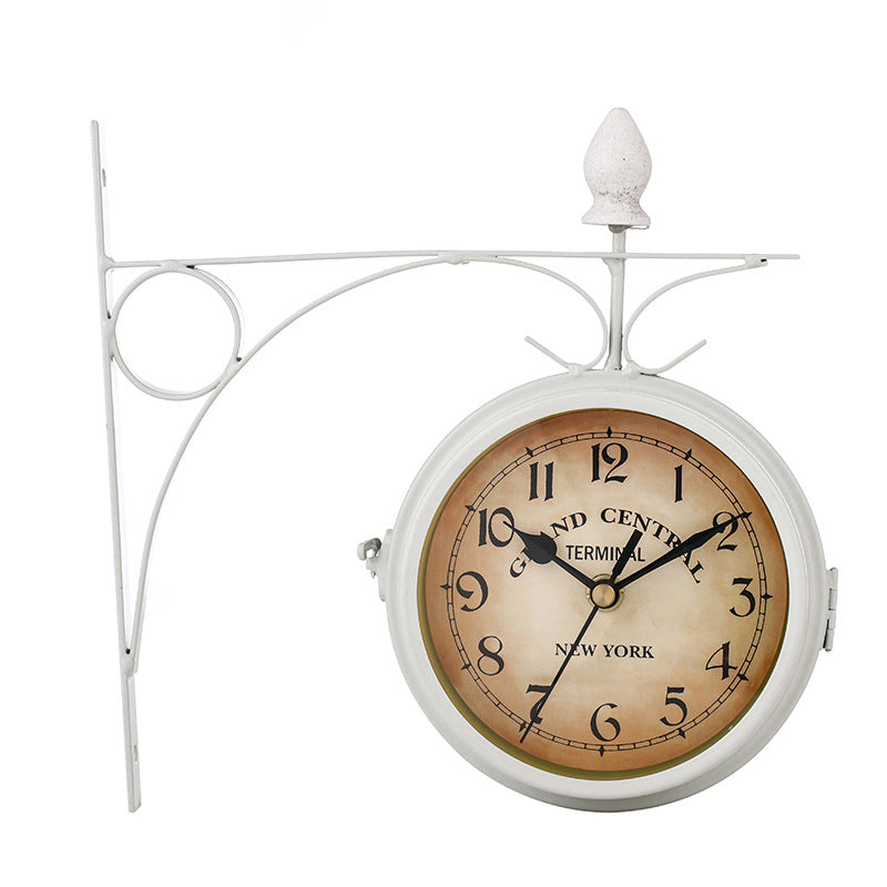 European wrought iron double wall clock | Decor Gifts and More