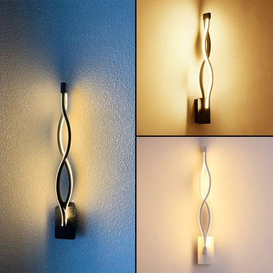 LED aluminum wave wall light | Decor Gifts and More