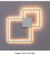 Simple geometric line LED shape wall light | Decor Gifts and More