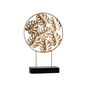 Gold Oriental Leaf Ornament | Decor Gifts and More