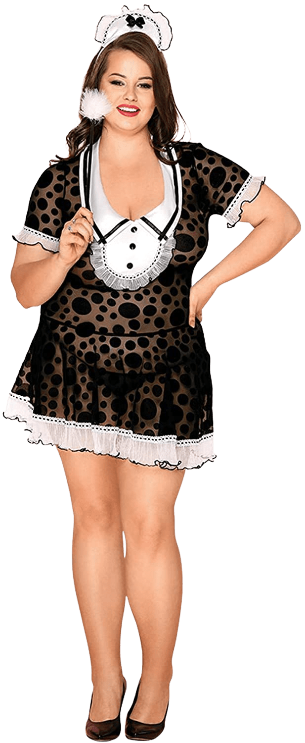Women Plus Size French Maid Costume Lingerie Halloween Funny Servant Roleplay Outfit | Decor Gifts and More
