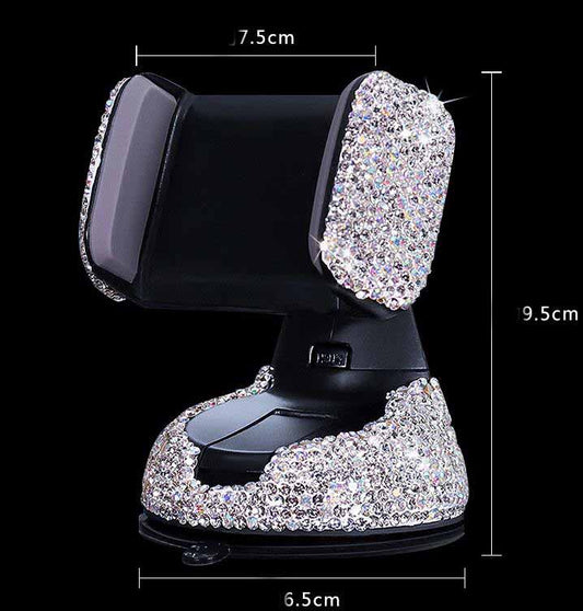 Multifunctional Air Outlet Diamond-encrusted Car Phone Holder | Decor Gifts and More