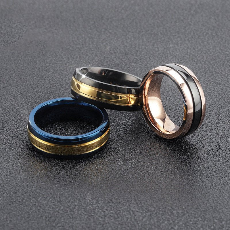 Fashion Stainless Steel Men's Titanium Ring | Decor Gifts and More