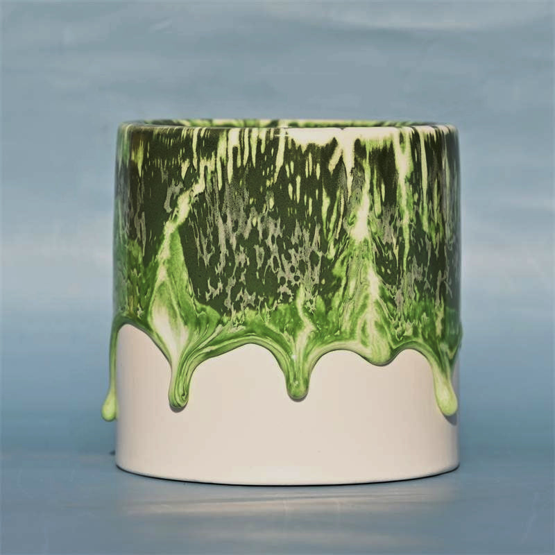 Light Luxury Art High-end Cylindrical Ceramic Flow Glaze | Decor Gifts and More