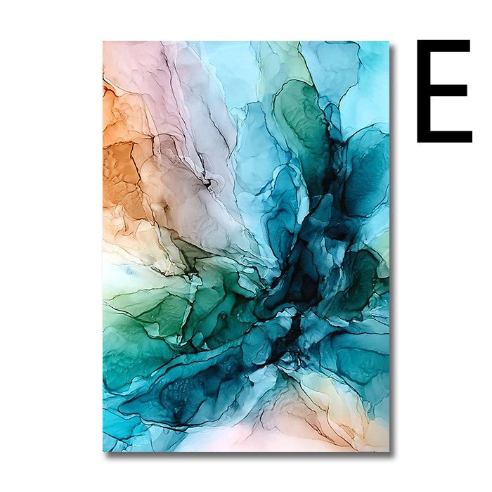 Color Cloud Canvas Poster Modern Abstract Wall Art Painting | Decor Gifts and More