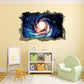New Wall Stickers Broken Wall Starry Sky Series Galaxy Black Hole Vortex Home Decoration Removable | Decor Gifts and More