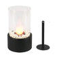 Portable Glass Decorative Alcohol Fireplace Table Lamp | Decor Gifts and More