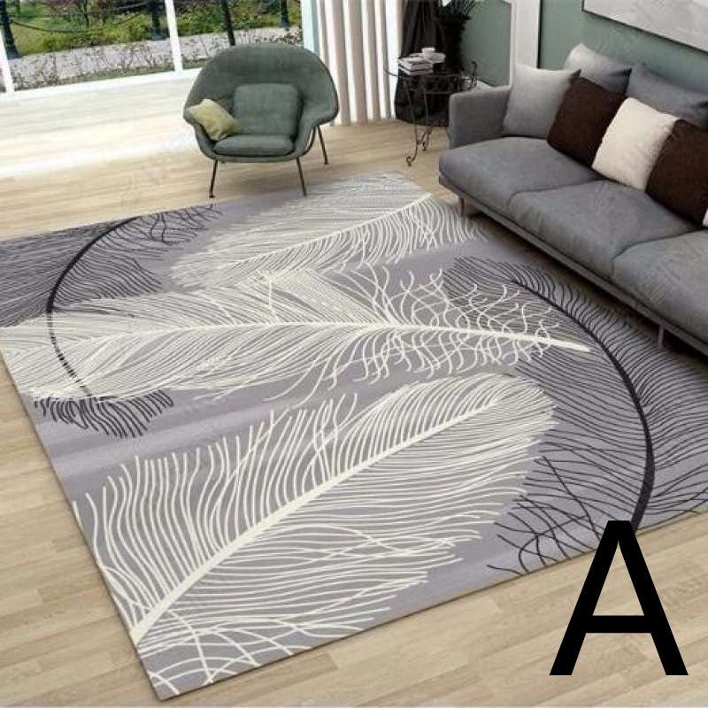 new modern tropical leaf accented area rug luxury sofa carpet