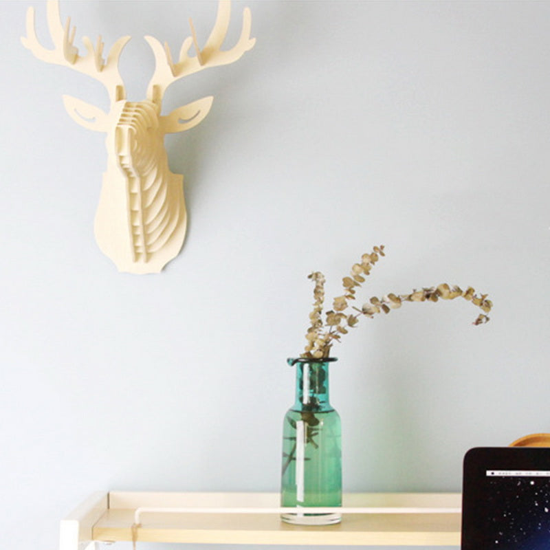 Wooden elk head wall hanging | Decor Gifts and More