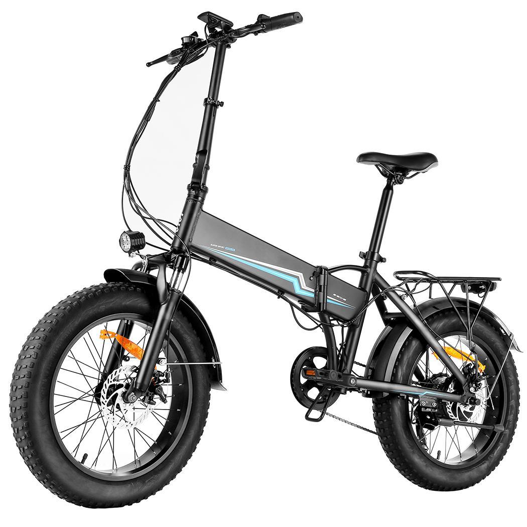 Portable Electric Commuter Fat Tire Bike Dual Disc Brakes 7 Speeds  48V/10.4Ah Lithium Ion Battery | Decor Gifts and More