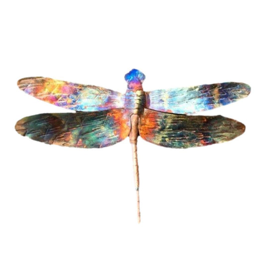 Colorful Butterfly Hanging Decor Handmade Metal Garden Ornament Dragoy Sculpture Pendant Living Room Wall Hanging Decoration - Home Decor Gifts and More