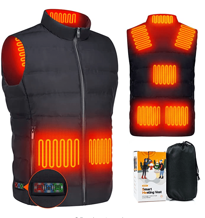 Unisex Heated Smart Vests USB Electric Charging (Battery Not Included) - Home Decor Gifts and More