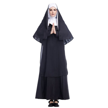 Umorden Easter Costumes Deluxe Women The Nun Costume Men Missionary Christian Clergyman Priest Jesus Costumes | Decor Gifts and More