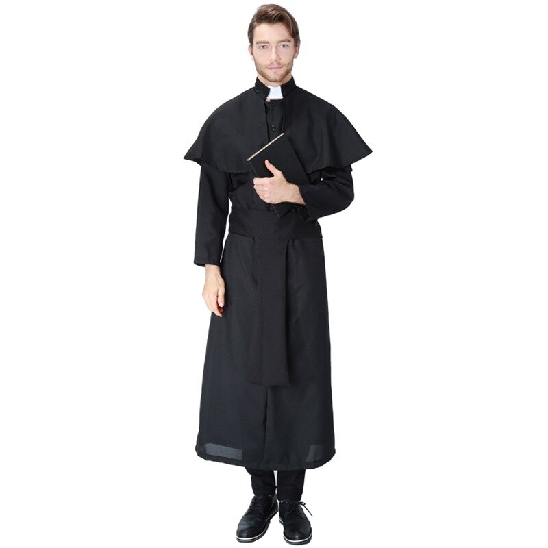 Umorden Easter Costumes Deluxe Women The Nun Costume Men Missionary Christian Clergyman Priest Jesus Costumes | Decor Gifts and More