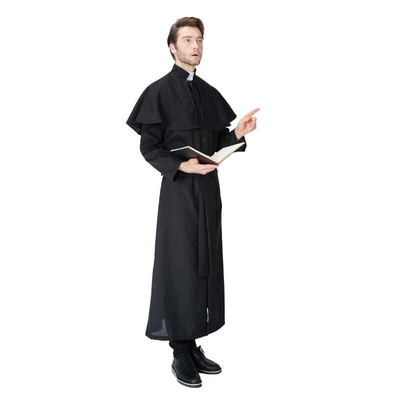 Umorden Easter Costumes Deluxe Women The Nun Costume Men Missionary Christian Clergyman Priest Jesus Costumes | Decor Gifts and More